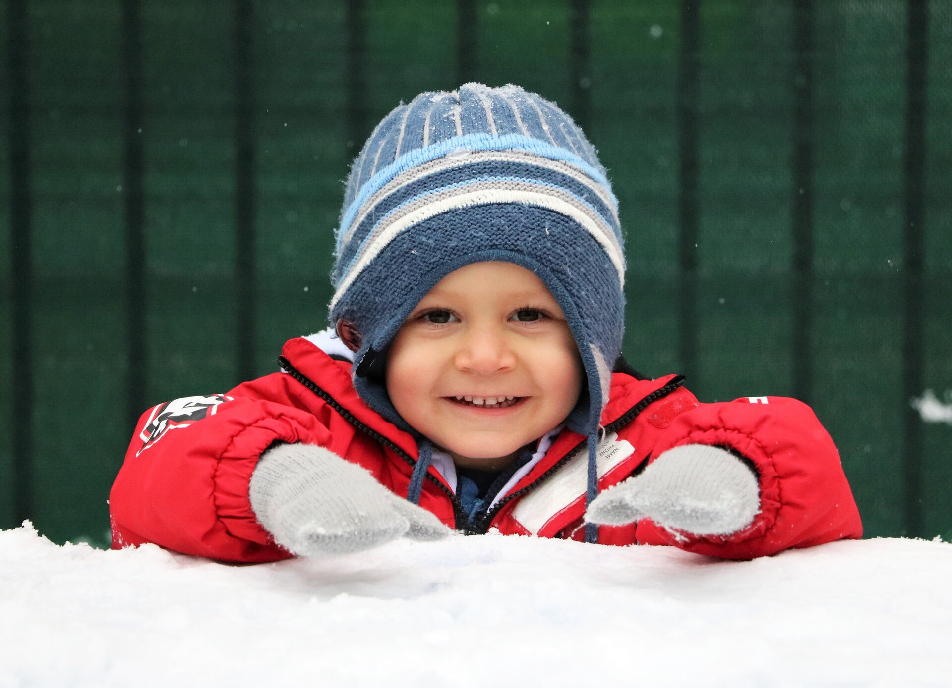 Първи сняг в детската градина